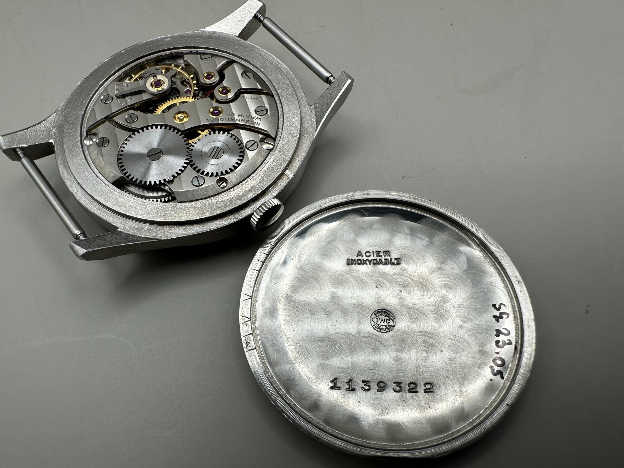 Acél IWC Schaffhausen 1947-ből - New Old Stock - SOHASEM HORDOTT! - Image 8