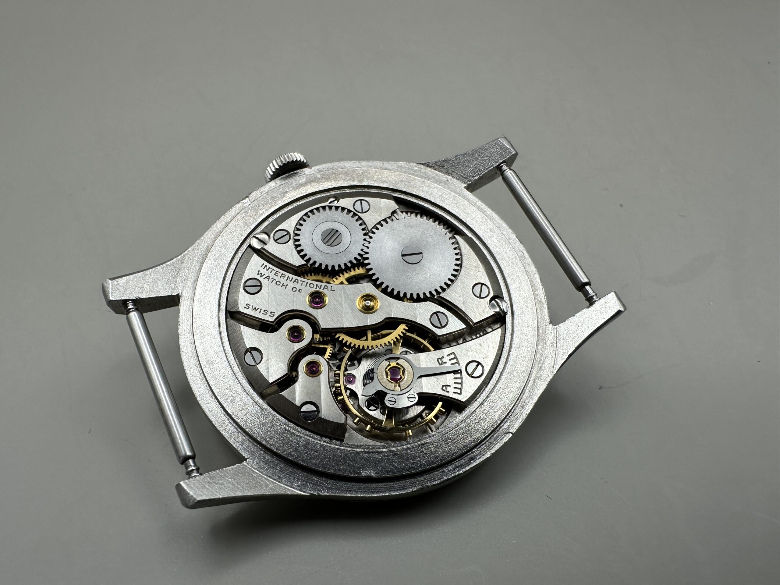 Acél IWC Schaffhausen 1947-ből - New Old Stock - SOHASEM HORDOTT! - Image 9